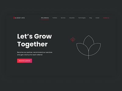 Let's grow together color design graphic design productdesign ui ux vector website