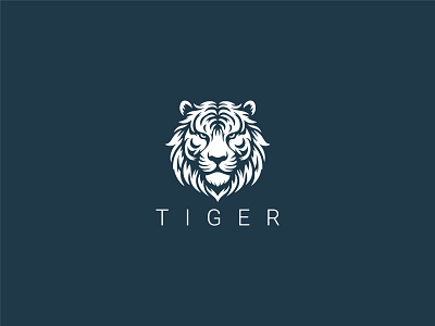 Tiger Logo aggressive animal arnivore beast bengal danger jungle lion monoline powerpoint predator safari strenght striped tiger head tiger logo top tiger warrior wildcat zoo