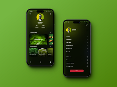 Green Smoke UI Profile appdesign calmingui creativedesign dreamydesign dribbble hypnoticui lavenderhaze mobileapp mobileui mysteryvibe portfolio purpleaesthetic smokyeffect standoutprofile uiinspiration uiprofile uiux uniqueui userinterface