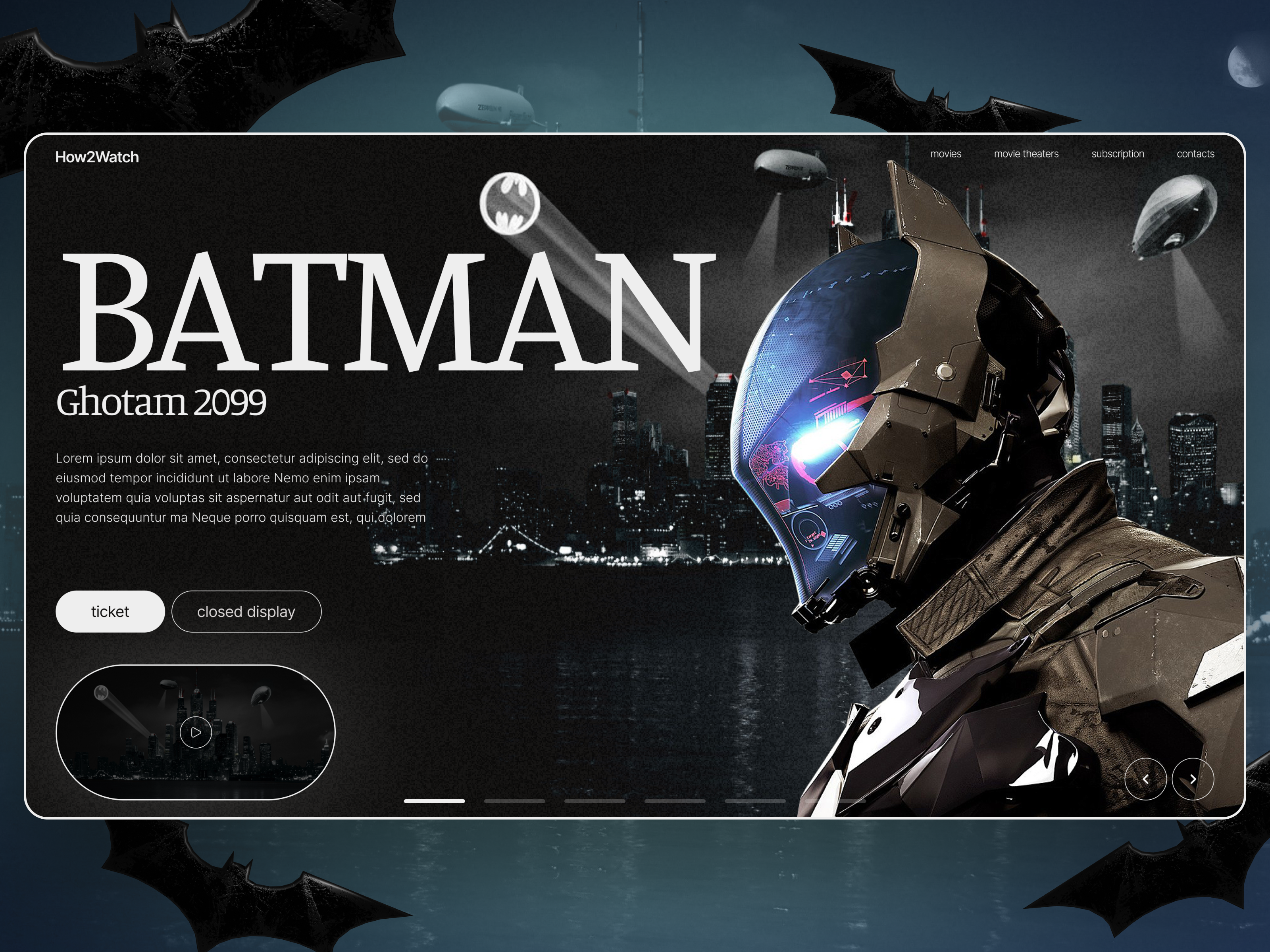 The concept of the main screen of an online cinema design figma ui ux ux|ui design web web design