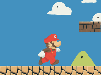 Mar10 Day '24 2d animation after effects animation frame by frame illustration mario mario bros nintendo plumber power up procreate super mario