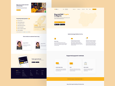 Yellow Card Country Page Web Design design minimal minimalistic mobile nigeria ui user interface user interface design web website