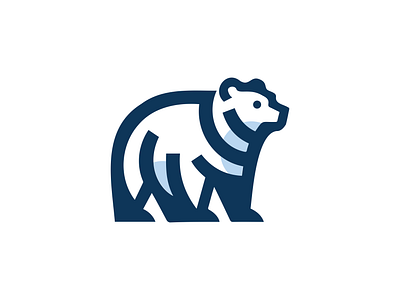 Polar Bear Logo animal branding design graphic design illustration logo polar bear vector wildlife