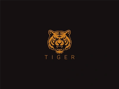 Tiger Logo aggressive animal beast bengal bigcat carnivore dribbble logo hunter jungle minimalist powerpoint predator strength striped strong tiger head tiger logo top tiger warrior wildcat