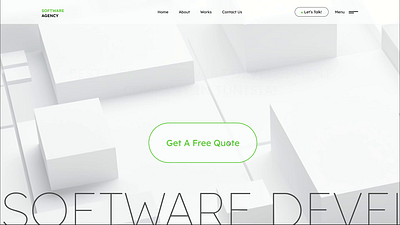Software Agency Website animation graphic design ui ux