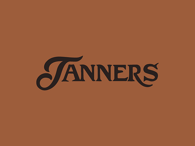 Tanners Primary Logo Design antique design authenticity branding custom font custom type custom typeface display font fancy farm branding farm logo leather logo design quality serif sheep sheep farm tanners type vintage design vintage style