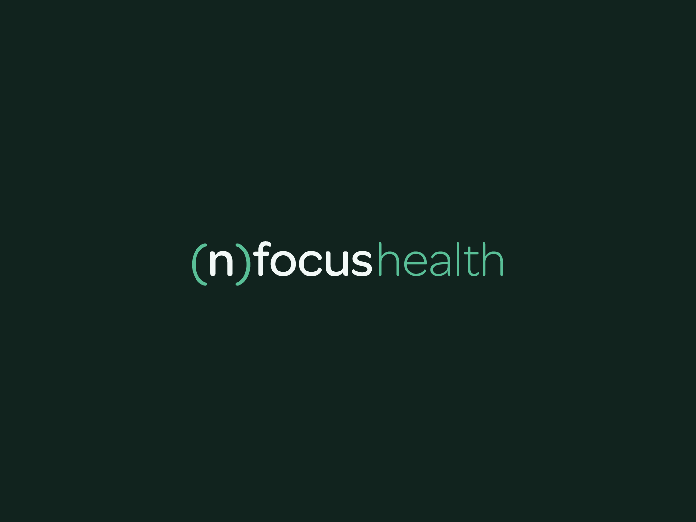(n)focus health logo brand branding clean graphic design health logo sleek