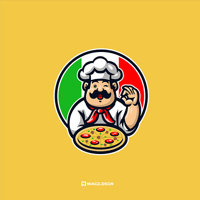 Pizza Man design graphic design illustration logo mascot mascot logo pizza pizza guy pizza logo pizza man pizza mascot vector