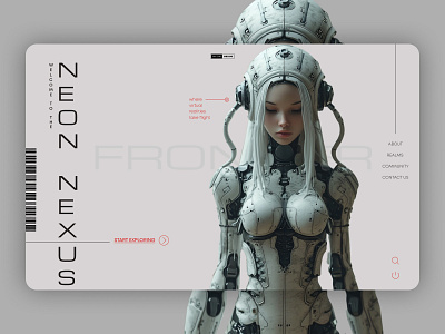 Neon Nexus Landing design graphic design ui ux webdesighn