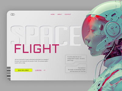 Space Flight Landing design graphic design ui ux webdesighn
