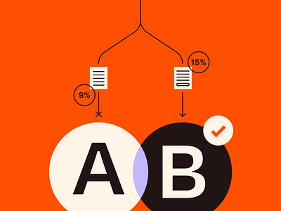 A/B Testing Illustration ab app automation design email icon illustration integration management project software testing