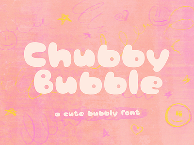 Chubby Bubble | Display Fonts brand identity branding design digital type display font font font design font family font style graphic design hand lettering illustration lettering type design typeface typography vector