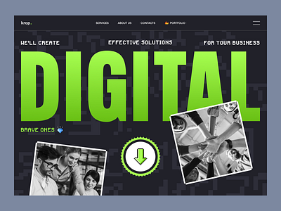 Сreative Agency Website agency concept creative dark design design app digital figma graphic design ui userexperience website