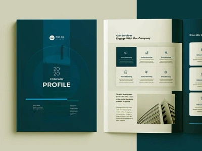 Company Profile & Brochure Design 3d animation branding brochure company profile graphic design logo motion graphics ui