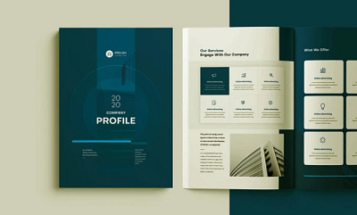 Company Profile & Brochure Design 3d animation branding brochure company profile graphic design logo motion graphics ui