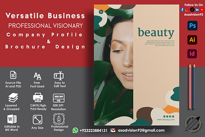 Company Profile & Brochure Design 3d animation branding brochure company profile graphic design logo motion graphics ui