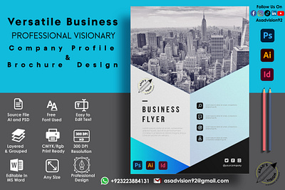 Company Profile & Brochure Design 3d animation branding brochure company profile graphic design logo motion graphics ui