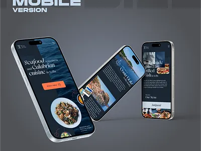 Bleu de Toi - Italian Restaurant - Mobile mockup art direction composition figma interface iphone mockup ui uxui web web design webdesign website