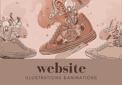 WBHD Website Illustrations branding graphic design illustration procreate vector website design