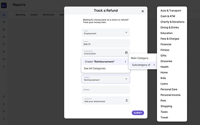 SAAS modal exploration design ui ux web design