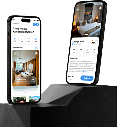 Hotel booking app booking app hotel hotel app mobile app typography ui user experience user interface ux uxui