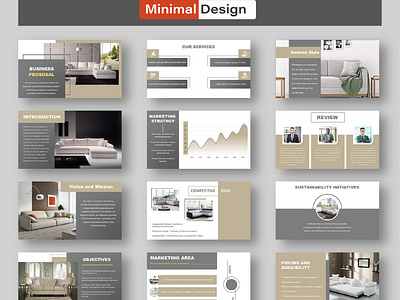 PITCH DECK POWERPOINT PRESENTATION DESIGN business presentation figma marketing pitch deck design minimal design powerpoint ui