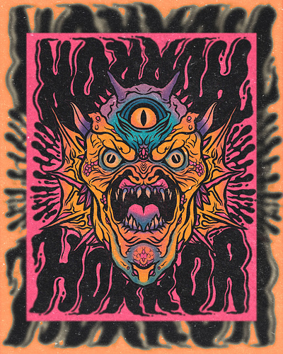 MOSTRITO DE LAS TINIEBLAS halloween horror monster poster