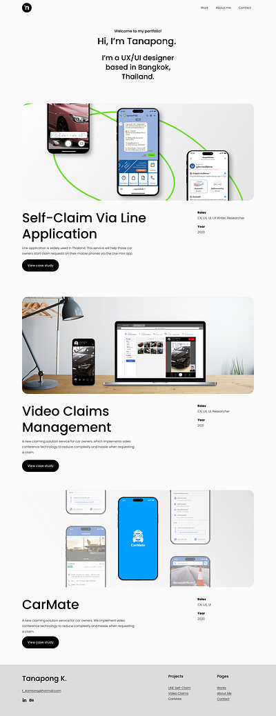 Redesign Portfolio Website branding ui