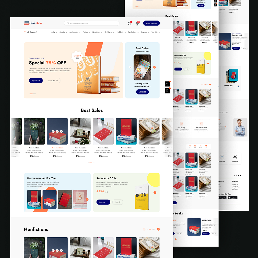 Boi Mela Website - Figma UI Design by Tushar Sharma on Dribbble