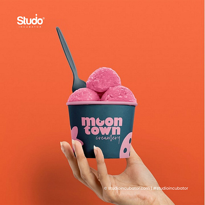 MOON TOWN - Ice Cream Branding, Customer Experience logo design