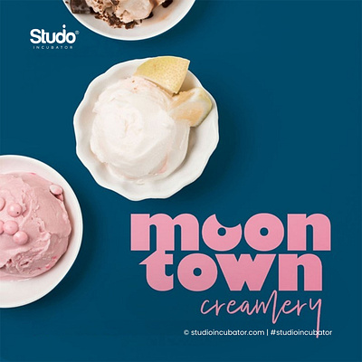 MOON TOWN - Ice Cream Branding, Customer Experience logo design