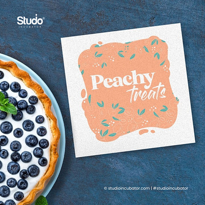 Peachy Treats Branding, Customer Experience logo design