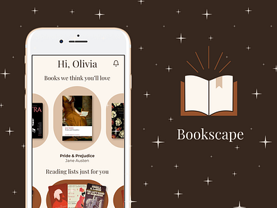 Bookscape – UX/UI of a book discovery mobile app 📚 ✨ app books branding mobile reading ui ux