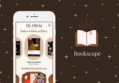 Bookscape – UX/UI of a book discovery mobile app 📚 ✨ app books branding mobile reading ui ux