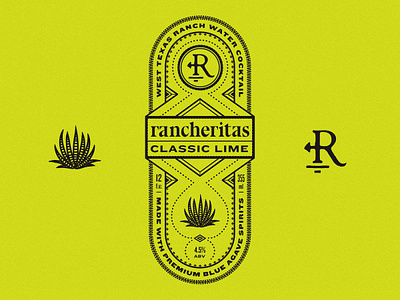 Ranch Water alcohol branding canned cocktail design illustration label logo packaging spirits typography