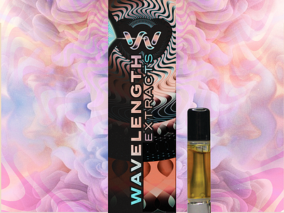 Wavelength Extracts branding graphic design packaging psychedelic