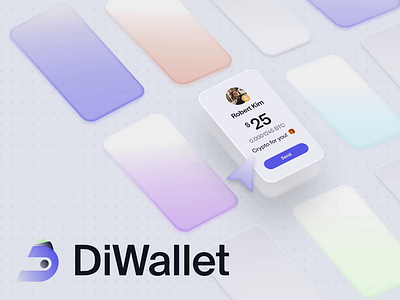 Diwallet - Crypto Wallet Mobile App animation banking bitcoin blockchain crypto crypto currency crypto platform crypto trading crypto wallet currency ethereum exchange finance fintech mobile mobile app mobile design money trading wallet