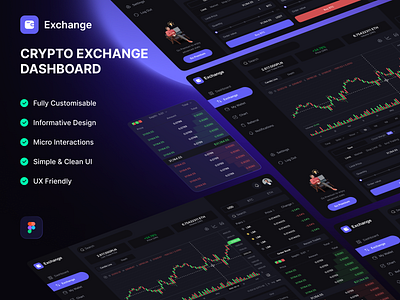 Crypto Exchange l Dashboard Design cryptocurrency dashboard exchange dashboard web design website