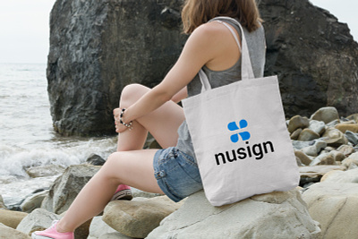 Nusign N letter logo design branding logo logo design n letter logo n logo