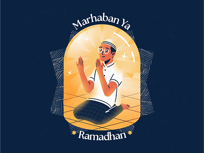 Ramadhan Mubarak artwork character design flatdesign graphic design illustration ramadan ramadhan vector