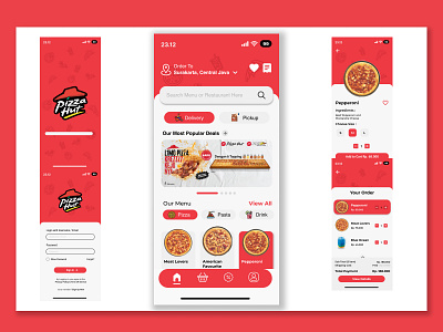 Pizza Hut Mobile App Design Concept figma mobileapp mobileappconcept mobileappdesign ui uidesign uidesigner uitrend uiux uiuxdesign uiuxtrend