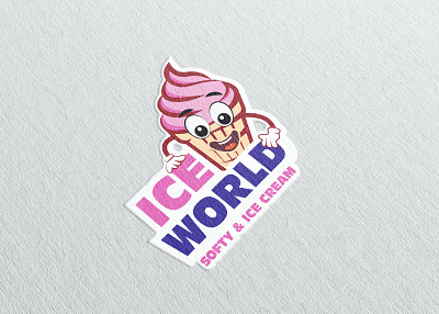 Softy & Ice-Cream Shop Logo Design brand identity branding brandingagency creative design food illustration logo