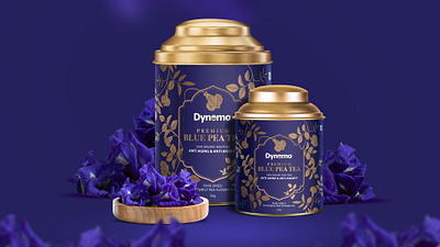 Bynemo Blue Pea Tea blue pea blue pea tea blue tea bow arrow design branding graphic design illustration label design packaging design pea tea tea tea branding tea label design tea packaging