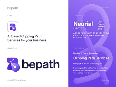 bepath logo design ai brand branding business logo clipping path letter b logo logo logo design logomark logos logotype mark path service logo pen symbol technology typography