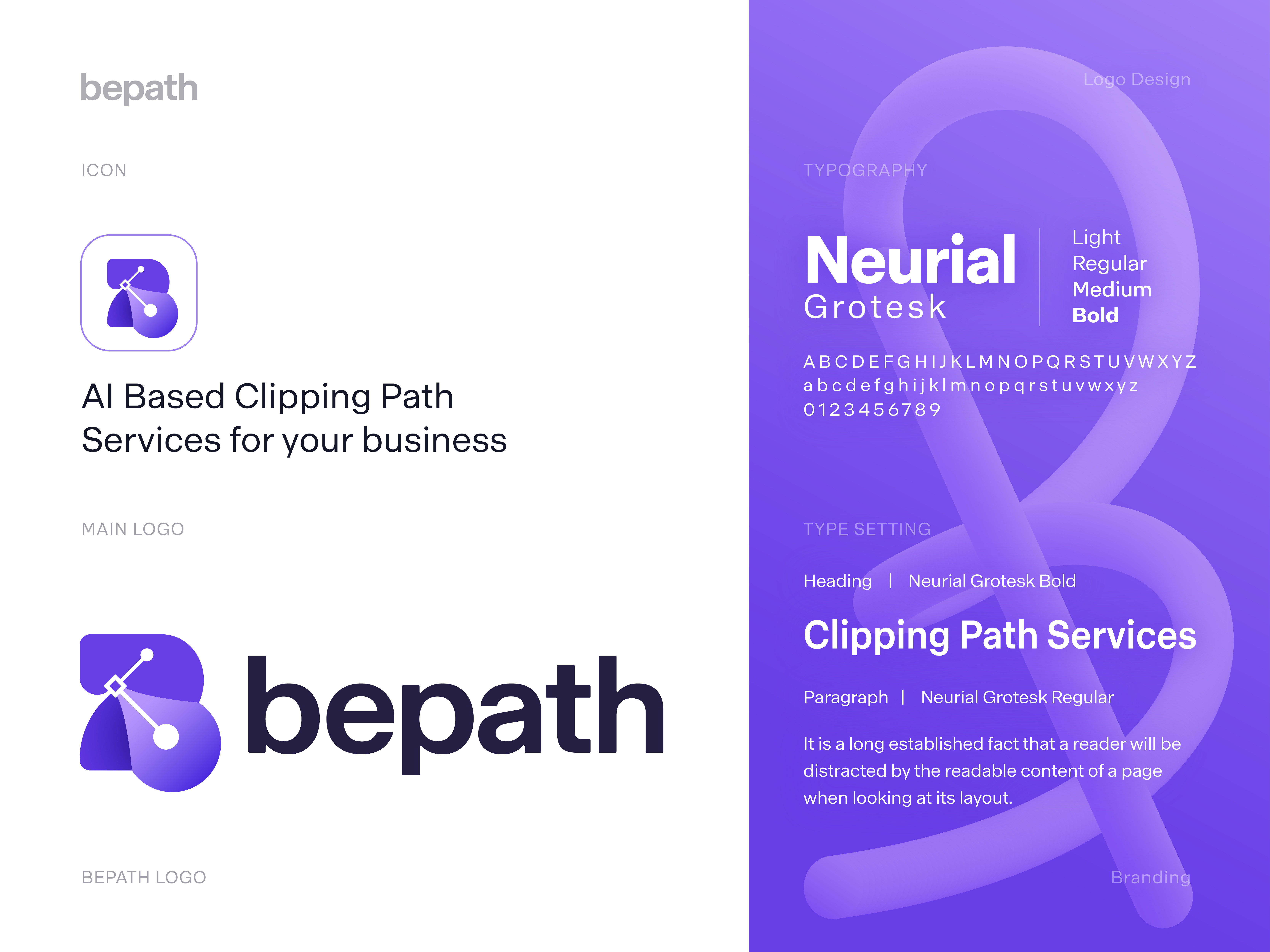 bepath logo design ai brand branding business logo clipping path letter b logo logo logo design logodesign logomark logos logotype mark path service logo pen symbol technology typography