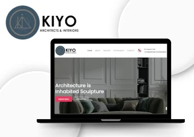 Building the Future: Kiyo Architect's Dynamic Website Design architects branding software ui ux web development website website designing