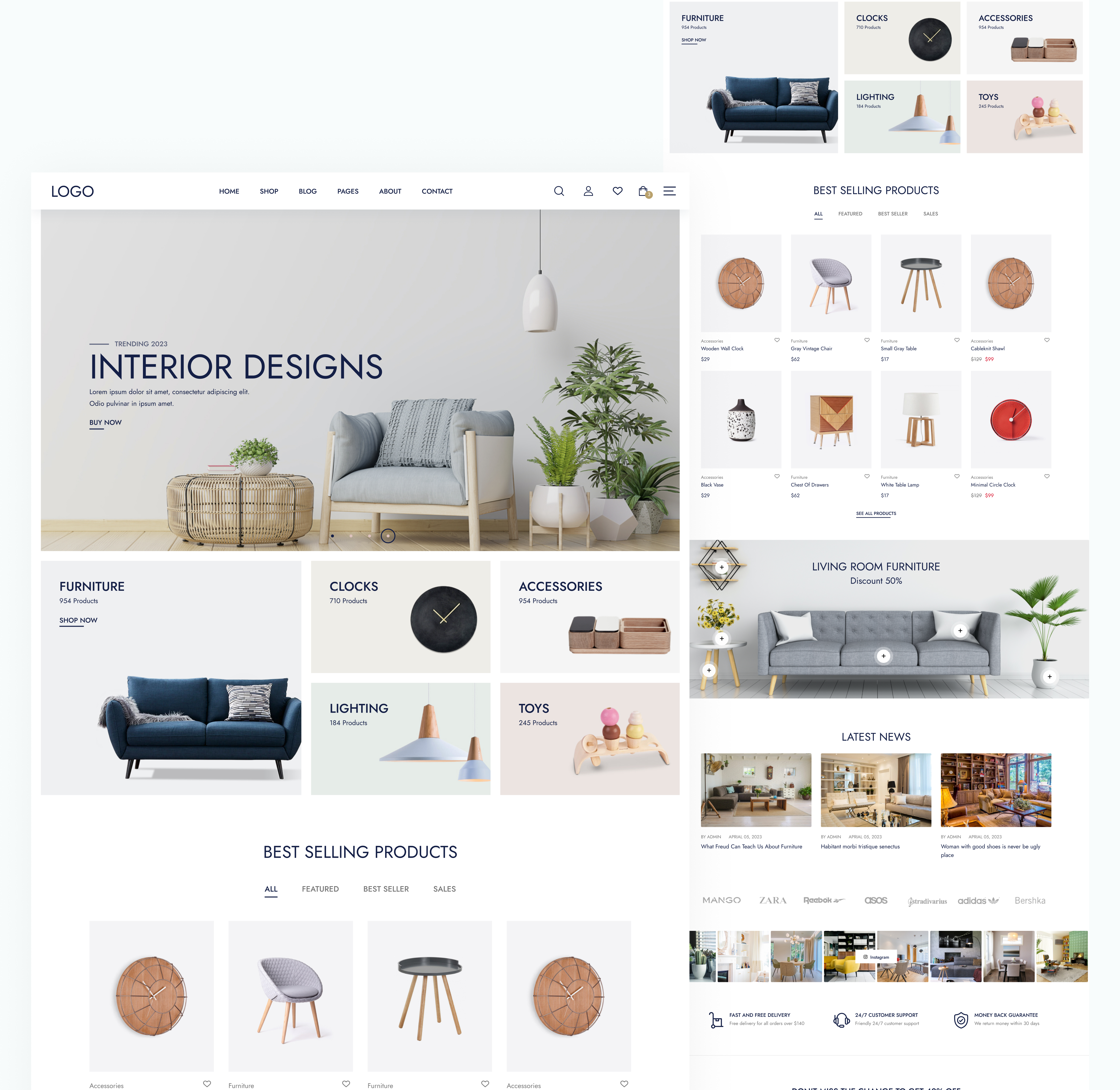 Ecommerce Furniture Website designs, themes, templates and downloadable ...