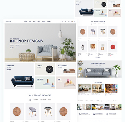 E-commerce Furniture website design designer e commerce website ecommerce ecommerce furniture website ecommerce webite figma furniture furniture store marketing redesign ui design ui ux uiux user experience user interface ux web design website website design