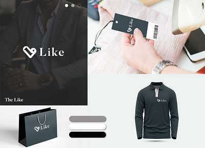 Logo with Style Guide Of 'The Like' Brand brandkit