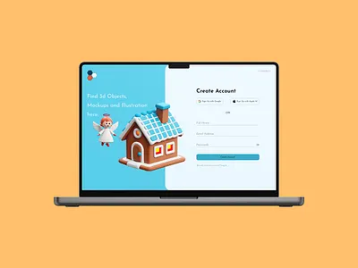 Daily UI Design Challenge | Day - 01 | Sign Up Page colors figma mockup ui ux